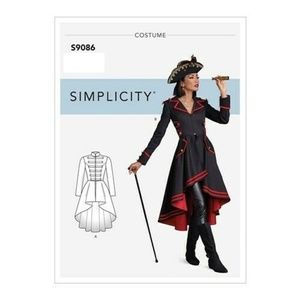 Simplicity 9086  19th Century Look Cosplay Dress Female Costume Adult SZ 14-22